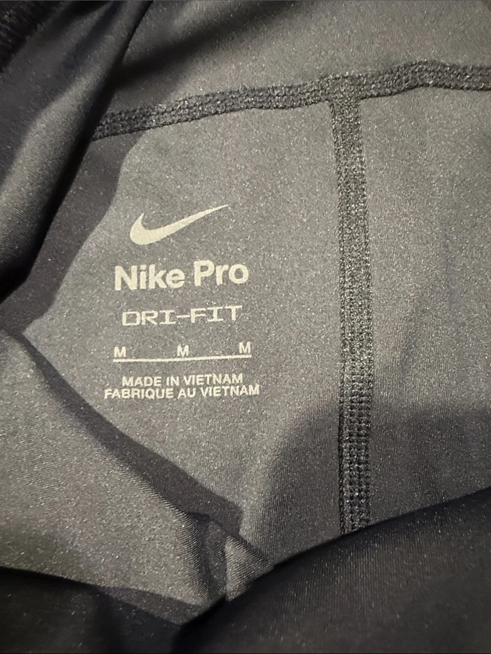 Nike Kids Navy Blue Compression Leggings with White Swoosh
